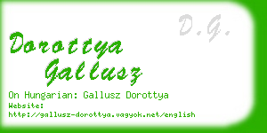 dorottya gallusz business card